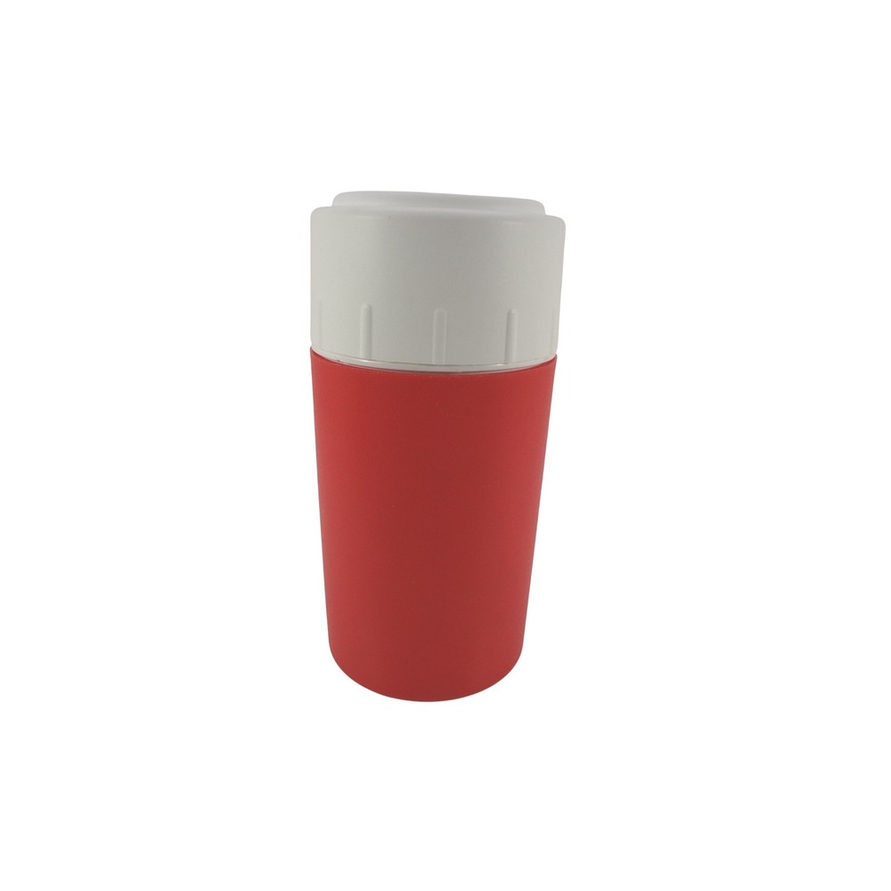 Vintage Igloo 10 oz Insulated Beverage Cooler Tumbler‎ Red and White Straw Lid